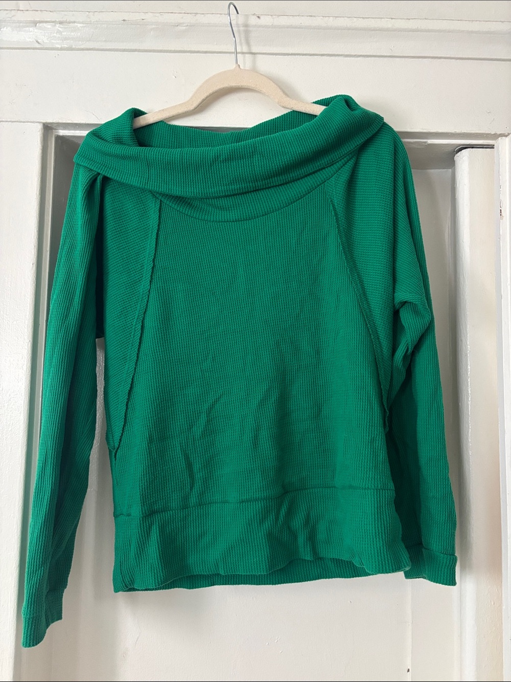 Pilcro Emerald Green Cowl Neck Thermal